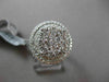 ESTATE LARGE 1.05CT DIAMOND 18KT WHITE GOLD HALO CLUSTER PROMISE ENGAGEMENT RING