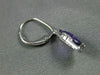 ESTATE 1.31CT DIAMOND & AAA AMETHYST 14KT WHITE GOLD TRAPEZOID HANGING EARRINGS