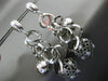 ESTATE EXTRA LARGE .52CT DIAMOND 14KT WHITE GOLD ETOILE MULTI CIRCULAR EARRINGS