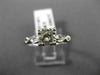 ANTIQUE .62CT ROUND DIAMOND PLATINUM 3D FILIGREE FISHTAIL ENGAGEMENT RING #22181
