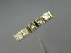 ESTATE .62CT PRINCESS DIAMOND 14KT YELLOW GOLD 3D 5 STONE ANNIVERSARY RING #2592