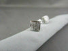 ESTATE 14KT GOLD .50CT PRINCESS DIAMOND STUD EARRINGS F-G VS SIMPLY THE BEST!