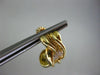 ESTATE .10CT DIAMOND ETCHED 14K Y&W GOLD UMBRELLA HANGING EARRINGS UNIQUE #2788
