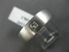 ESTATE WIDE .18CT PRINCESS CUT DIAMOND 14K WHITE GOLD SOLITAIRE MEN'S RING #2438