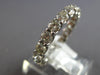 1.12CT DIAMOND 14KT WHITE GOLD 3D SHARED PRONG ETERNITY WEDDING ANNIVERSARY RING
