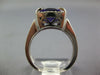 LARGE 3.66CT DIAMOND & AAA AMETHYST 14KT WHITE GOLD 3D CUSHION FILIGREE FUN RING