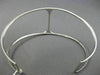 ESTATE WIDE 1.0CT DIAMOND 14K WHITE GOLD 3D HANDCRAFTED FLEXIBLE BANGLE BRACELET