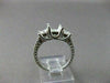 ESTATE 1.08CT DIAMOND 14KT W SEMI MOUNT FILIGTEE 3 STONE ENGAGEMENT RING #1399