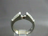 ESTATE 1.18CT DIAMOND 14KT W  PRINCESS INVISIBLE SEMI MOUNT ENGAGEMENT RING #430