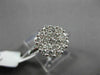 ESTATE 1.0CT DIAMOND 14KT WHITE GOLD CLUSTER HEXAGON PROMISE FRIENDSHIP RING