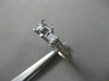 ESTATE .50CT DIAMOND 14KT WHITE GOLD 3 STONE SEMI MOUNT ENGAGEMENT RING #22429