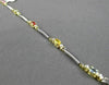 ESTATE 1.67CTW DIAMOND & AAA MULTI SAPPHIRE 14KT TWO TONE GOLD TENNIS BRACELET