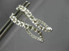 ESTATE 1.0CT DIAMOND 14K WHITE GOLD CLASSIC OVAL CURVED INSIDE OUT HOOP EARRINGS