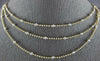 ESTATE .44CT DIAMOND 14KT TWO TONE GOLD 3D MULTI STRAND CIRCULAR FUN NECKLACE