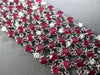ESTATE LARGE 38.47CT DIAMOND & AAA RUBY 18K WHITE GOLD MULTI ROW TENNIS BRACELET