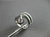 ESTATE LARGE 2.91CTW MULTI COLOR DIAMOND & AAA RUBY 18K WHITE GOLD 3D SNAKE RING