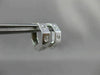 ESTATE .36CT DIAMOND HEXAGON ETOILE 14KT WHITE GOLD HUGGIE EARRINGS CHIC! #15847