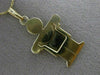 ESTATE LARGE .50CT AQUAMARINE & RUBY 14KT YELLOW GOLD 3D BABY BOY PENDANT #25193