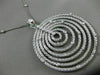 ESTATE MASSIVE 1.23CT DIAMOND 18KT WHITE GOLD ETOILE WOVEN MESH CIRCULAR PENDANT