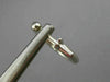ESTATE .50CT DIAMOND 14K WHITE GOLD PAVE DOUBLE SIDED HOOP HUGGIE EARRINGS 17967