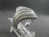 ESTATE 2.15CT BAGUETTE & ROUND DIAMOND 18KT WHITE GOLD INTERTWINNING FUN RING