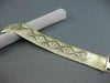 ANTIQUE WIDE & LONG 14KT WHITE YELLOW & ROSE GOLD HAND CRAFTED BRACELET #22190