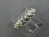 ESTATE .07CT OLD MINE DIAMOND 14KT WHITE GOLD FIVE STONE ANNIVERSARY RING #26203