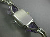 ANTIQUE SMITH PATTERSON 4.40CT OLD MINE DIAMOND & AMETHYST PLATINUM WATCH #2573