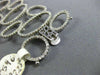 ESTATE WIDE & LONG 6.0CT DIAMOND 14K WHITE GOLD 3D OVAL CIRCULAR TENNIS BRACELET