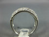 WIDE 1.60CT DIAMOND & AAA EMERALD 14KT WHITE GOLD 3D ROUND & BAGUETTE RING #2739
