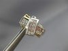 ESTATE 1.16CT DIAMOND 14K TWO TONE GOLD CLASSIC PRINCESS CLIP ON EARRINGS #18198