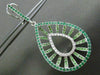 ESTATE LARGE .85CT DIAMOND & MULTI GEM 14KT WHITE GOLD FILIGREE CLIP ON EARRINGS