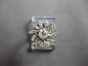 .45CT DIAMOND 14KT WHITE GOLD 3D ROUND MULTI LEAF FLOWER FRIENDSHIP RING #27962