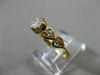 ESTATE 1CT ROUND DIAMOND 14KT YELLOW GOLD FILIGREE HEART ENGAGEMENT RING #21123