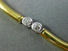 ESTATE 1.40CT DIAMOND 18KT WHITE & YELLOW GOLD ETOILE BEZEL BY THE YARD NECKLACE