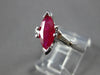 1.10CT DIAMOND & AAA RUBY 14K WHITE GOLD MARQUISE & ROUND ENGAGEMENT RING #27857