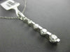ESTATE 1.40CT DIAMOND 14KT WHITE GOLD 3D ETOILE FIVE  STONE JOURNEY LOVE PENDANT