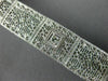 ANTIQUE WIDE & LONG .15CT DIAMOND 14K WHITE GOLD FILIGREE TENNIS BRACELET #26025
