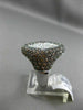 ESTATE LARGE 2.77CT WHITE CHOCOLATE FANCY DIAMOND 14K WHITE GOLD SQUARE FUN RING