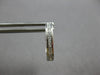ANTIQUE .35CT DIAMOND 18KT WHITE GOLD 3D FILIGREE SQUARE HUGGIE EARRINGS #28016