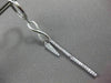 ESTATE LONG .28CT DIAMOND 14KT WHITE GOLD INFINITY LOVE HUGGIE HANGING EARRINGS
