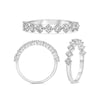 .93CT DIAMOND 14K WHITE GOLD SEMI ETERNITY SHARED PRONG WEDDING ANNIVERSARY RING