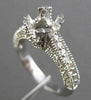 ESTATE .70CT DIAMOND 14K WHITE GOLD 3D FILIGREE SEMI MOUNT ENGAGEMENT RING 19360