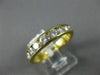 ESTATE 1.20CT DIAMOND 14KT YELLOW GOLD 8 STONE CHANNEL ANNIVERSARY RING #21015