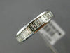 ESTATE .62CT BAGUETTE DIAMOND 14KT WHITE GOLD 3D SEMI ETERNITY ANNIVERSARY RING