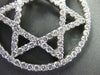 ESTATE EXTRA LARGE 2.68CT DIAMOND 14KT WHITE GOLD STAR OF DAVID PENDANT #ELV15