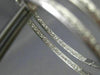 ESTATE .80CT DIAMOND 14KT WHITE GOLD 3D CLASSIC HOOP INSIDE OUT EARRINGS #19467