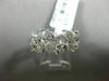ESTATE .26CT DIAMOND 14KT WHITE GOLD 3D FLEUR DE LIS ETERNITY ANNIVERSARY RING