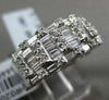 ESTATE WIDE 1.24CT BAGUETTE & ROUND DIAMOND 18KT WHITE GOLD ANNIVERSARY RING