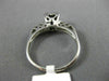 ESTATE .35CT OLD MINE DIAMOND 14KT WHITE GOLD 3D FISHTAIL ENGAGEMENT RING #14935